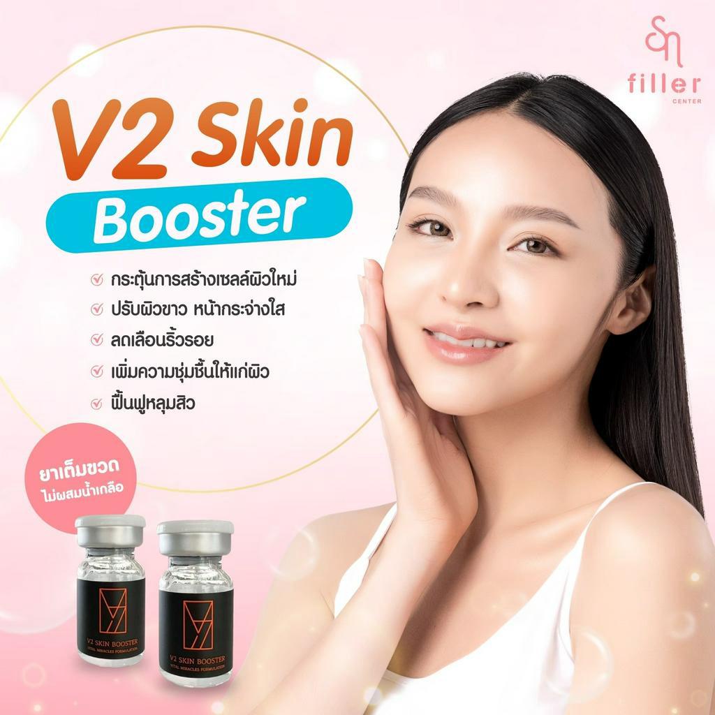 Meso หน้าใส – V2 (เกาหลี) เน้นฟื้นฟูผิวและรักษาหลุมสิวตื้น ผิวหน้าแลดูกระจ่างใส