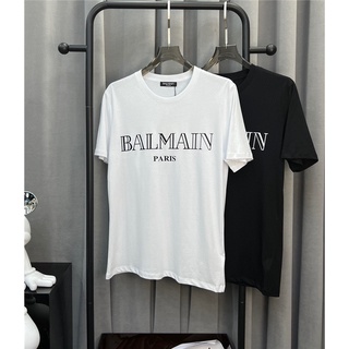 Balma1n ใหม่ เสื้อยืดคอกลม แขนสั้น ผ้าฝ้าย พิมพ์ลายตัวอักษร แฟชั่นฤดูร้อน ไซซ์ S-4XL 2022