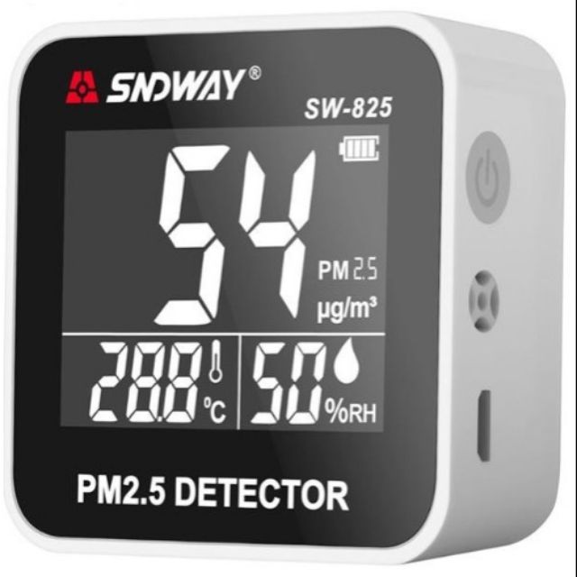 ของแท้พร้อมส่ง SNDWAY PM 2.5 Detector เครื่องวัดปริมาณฝุ่น 3in1 มี sensor วัดค่า PM2.5 วัดอุณหภูมิ