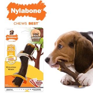 Nylabone Strong Chew ของเล่นขัดฟัน Maple Bacon Wood