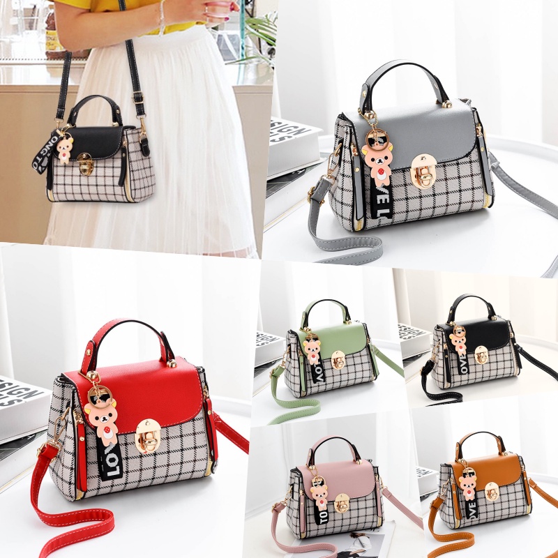 กระเป๋าสะพายแฟชั่น ถือสำหรับผู้หญิง ใบเล็กน่ารัก ตรงปก แน่นอน  ba-1 Size : 20*11*15