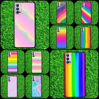 เคส เคสมือถือ หลากสี สีพาสเทล สีรุ้ง Oppo F9  Oppo F9 pro  Oppo A7 Oppo A5s Oppo A12  ใช้เคสเดียวกันจ้า