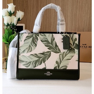 COACH 1952 DEMPSEY CARRYALL WITH BANANA LEAVES PRINT