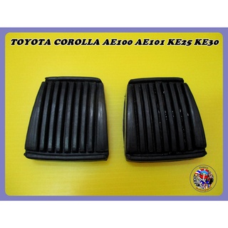 ยางแป้นเบรก ยางแป้นคลัทช์ - TOYOTA COROLLA AE100 AE101 KE25 KE30 DOUBLE CAB Brake Pedal + Clutch Pedal Rubber Set