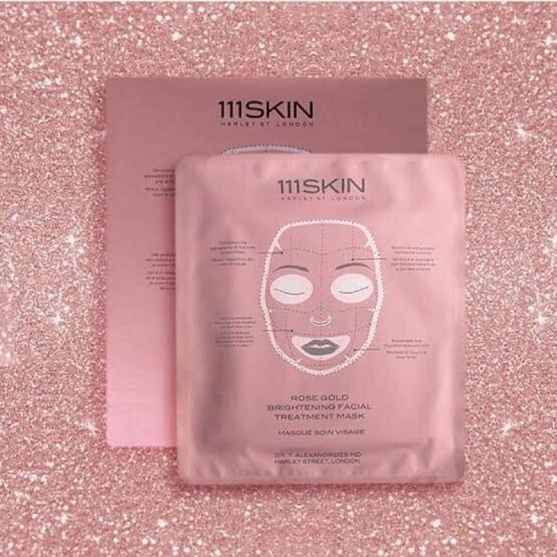 🔺มีป้ายไทย🔺111SKIN ROSE GOLD BRIGHTENING FACIAL TREATMENT MASK