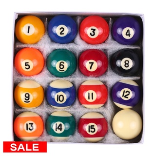 16Pcs ลูกสนุกเกอร์ /Pool Table Practice Ball Billiards Snooker Training Balls 5.25cm ลูกผีลาย เกรดไต้หวัน ขนาดมาตรฐาน