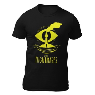 เสื้อยืดผ้าฝ้ายพิมพ์ลายคลาสสิก เสื้อยืด ลาย LITTLE NIGHTMARES - SW