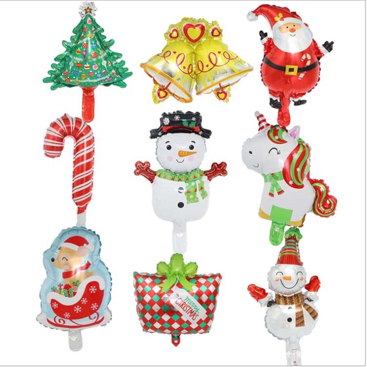 ลูกโป่งฟอยล์คริสต์มาสขนาด 16 นิ้วซานตาคลอส Ballon Snowman ตกแต่งบอลลูนคริสต์มาสสําหรับบ้าน