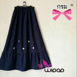 (Skirts) กระโปรงระบายล่าง ติดดอก