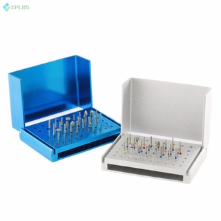 EPLBS 1 Pc 58 Holes Dental Bur Holder Stand Autoclave Disinfection Box Case