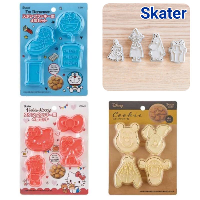 🍪Sanrio Disney Doraemon Moomin พิมพ์คุ๊กกี้ พิมพ์ทำคุ๊กกี้ 4 ลาย จากญี่ปุ่นแท้100%🍪