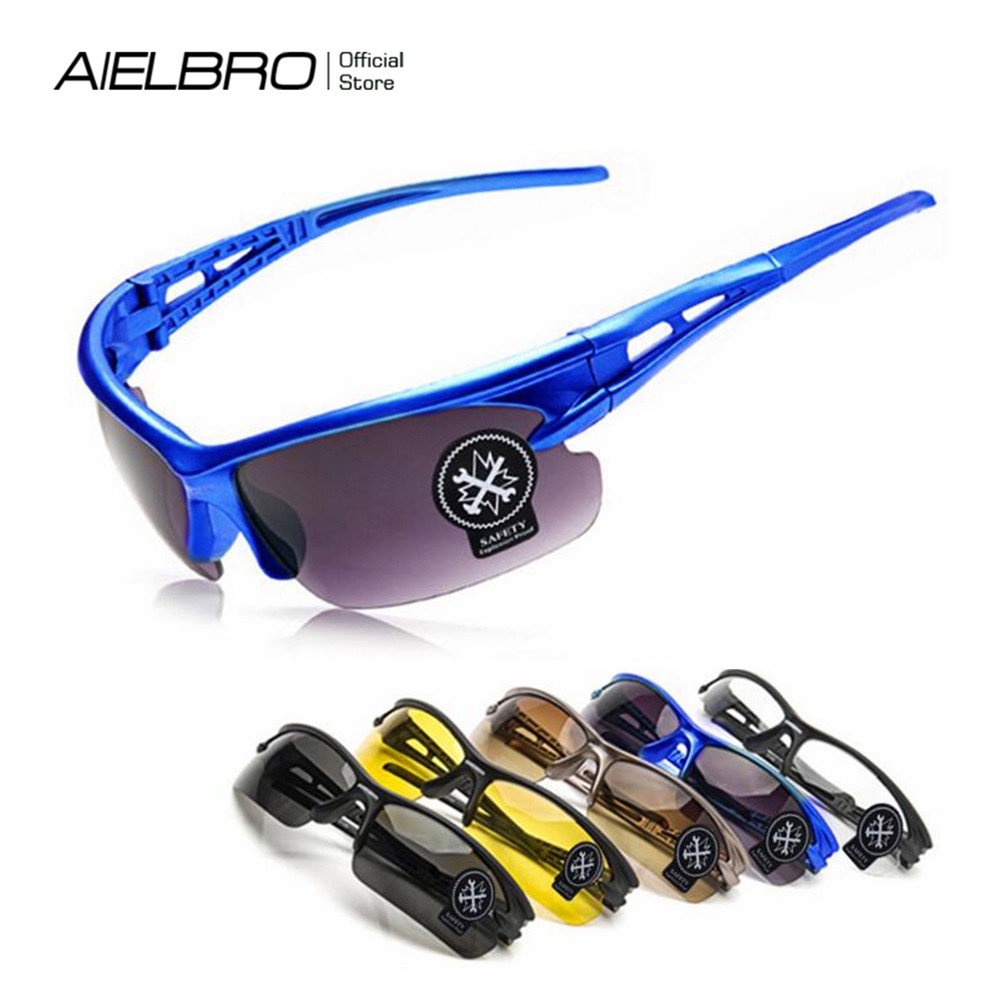 Aielbro แว่นตาขี่จักรยาน UV400 Night Vision แว่นตาขับรถแว่นตากันแดดขี่จักรยานกีฬาแว่นตากันแดด