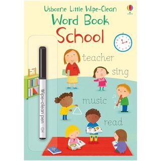 Usborne books Little wipe-clean School  3Y+ หนังสือ พร้อมปากกา ลบได้ เสริมพัฒนาการ