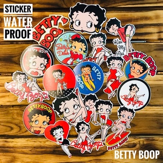 Sticker Betty Boop สติ๊กเกอร์ PVC กันน้ำ ติดได้ทุกอย่าง BETTY BOOP