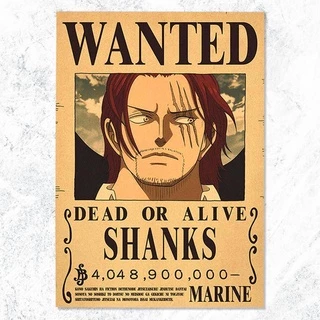 โปสเตอร์ One Piece ขนาด 28.5x42 ซม. (ขนาดกระดาษ A3) รุ่นใหม่ โปสเตอร์วันพีช ลูกเรือโจรสลัด หมวกฟาง