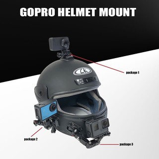 [INDE390ลด15%]ฐาน 3M ติดหมวกกันน๊อค gopro helmet mount สำหรับกล้อง Action Camera GOPRO OSMO Insta360 Action Camera