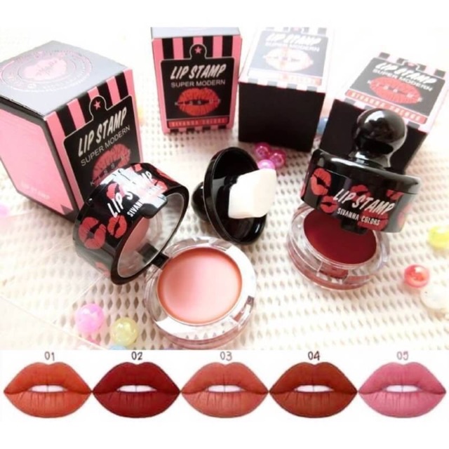 ลิปสติกยุคใหม่ นำพัฟฟองน้ำรูปปากน่าจุฟ #Sivanna lip stamp super modrn kissme HF-585