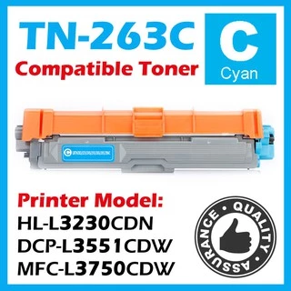 หมึก เทียบเท่า FOR Brother TN-263 BK C M Y DCP-L3510CDW (สีดำ/ สีฟ้า/ สีเหลือง/ สีแแดง) PREMIUM