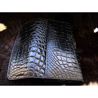 กระเป๋าสตางค์ผู้หญิงหนังจระเข้  crocodile.ALLigator skin clutch wallet&amp;purse