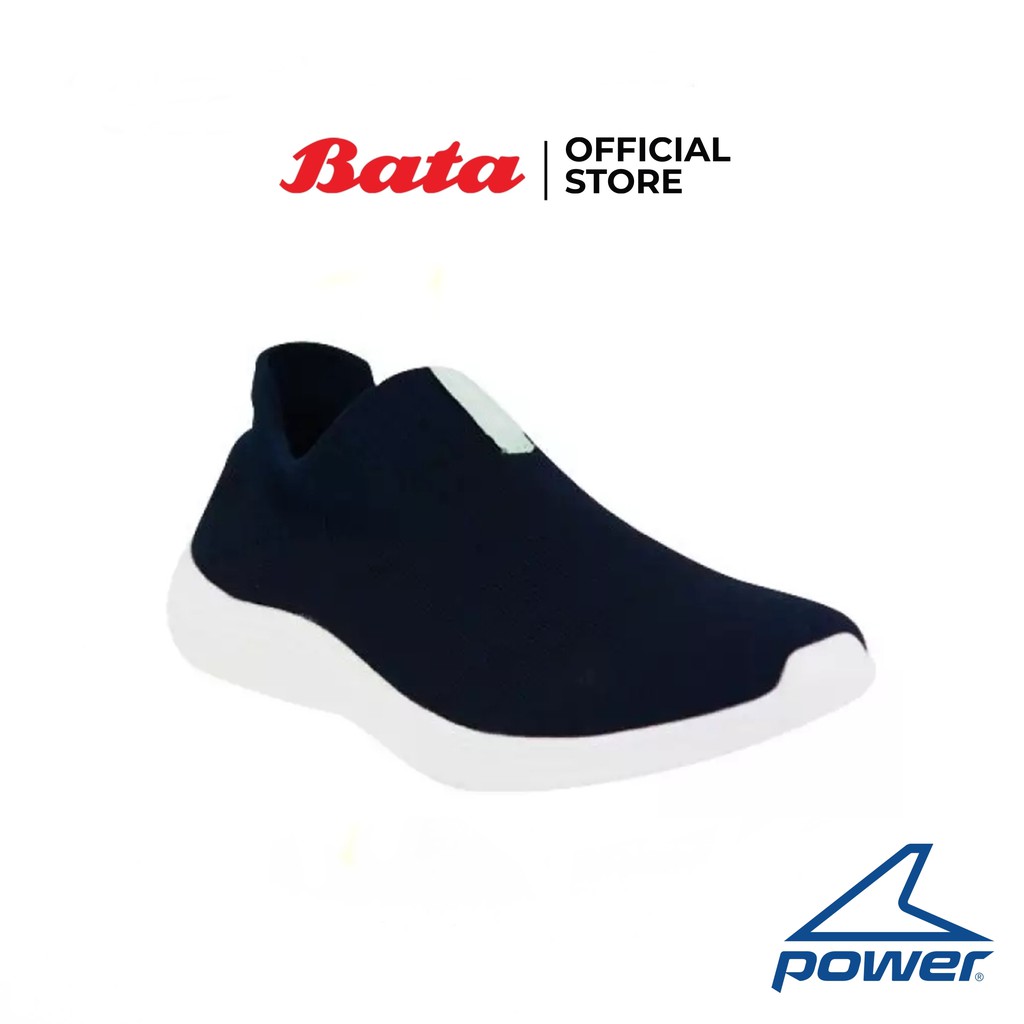 Bata POWER-LADIES รองเท้าผ้าใบหญิง WALKING สำหรับเดิน แบบสวม สีน้ำเงิน รหัส 5289018