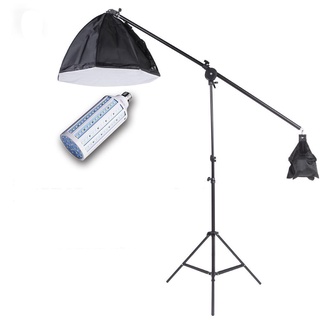 KUINDY Overhead Arm Light Stand SoftBox ไฟต่อเนื่องทรงแปดเหลี่ยม พร้อมขาตั้ง พร้อม หลอด LED