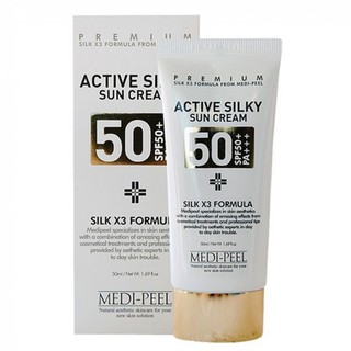 Medi-Peel Active Silky Sun Cream SPF50+ PA+++ - 50ml กันแดดกันน้ำ [แท้100%]