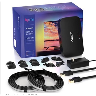 ส่งฟรีจาก กทม ไฟเปลี่ยนสีตามทีวี New! Lytmi NEO Sync Box &amp; TV LED Backlight Kit