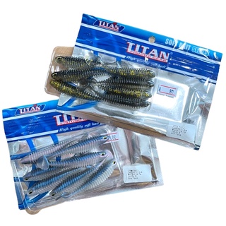 เหยื่อ TOTAN Fishing Gear 7.5 cm 4.7 g แพค7ตัว เหยื่อปลายาง เหยื่อปลอม เหยื่อยาง ตกปลา VP-0159