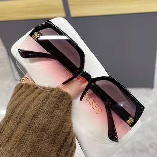 INS Polygon Rimless Sunglasses Ocean Lens Half Frame Fashion Decoration For Women