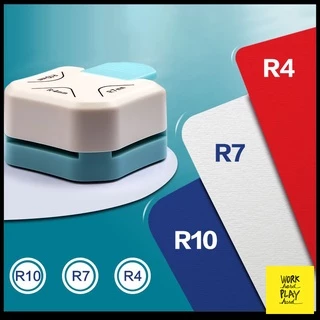WHPH ที่ตัดมุมกระดาษ ตัดได้ 3 ความโค้ง R4 R7 R10 เครื่องตัดมุมนามบัตร เครื่องตัดมุม Corner Punch