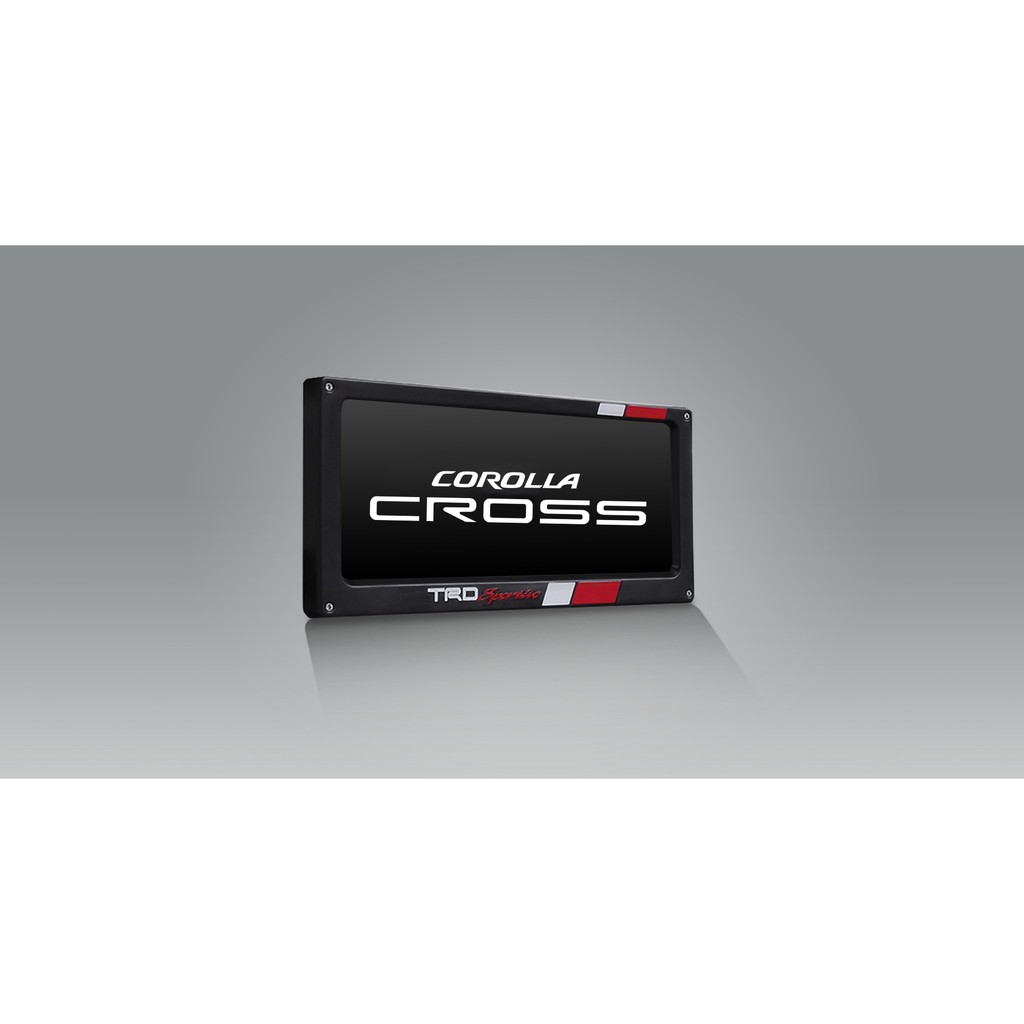 ของแท้ Toyota ทุกรุ่น กรอบป้ายทะเบียน (แบบ TRD) License Plate Frame (TRD)