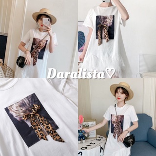 Daralista♡︎ (SH21) Tiker Dress #พร้อมส่ง🌹เดรสยาว​ เดรสสีขาว​ ชุดเดรส​ เดรสน่ารัก​ เดรสสั้น