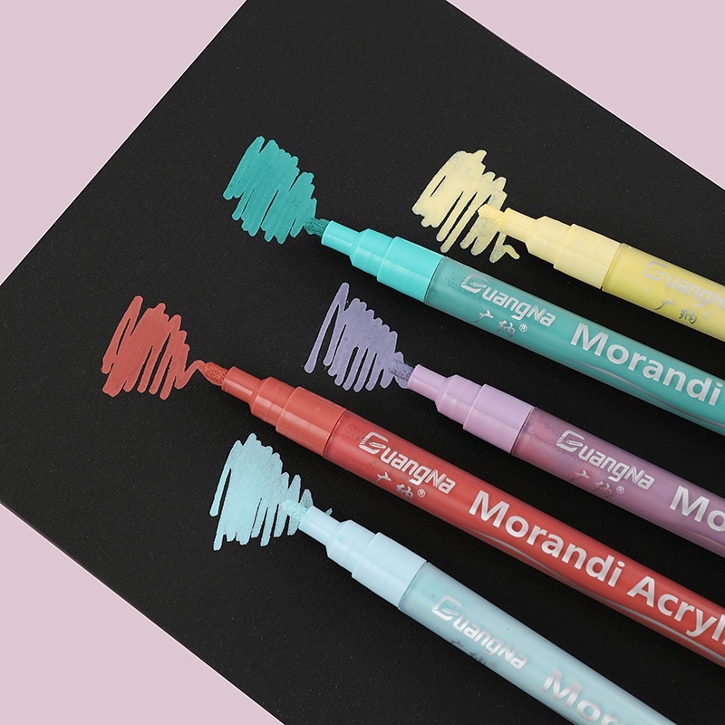 Acrylic marker pen ปากกามาร์กเกอร์อะคริลิคกันน้ำ 24 สีพาสเทล ปากกาไฮไลท์ - รูปที่ 4