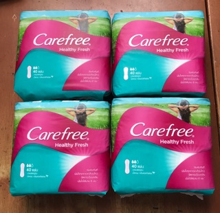 [ลอทใหม่ หมดอายุ 2026] แคร์ฟรี Carefree แผ่นอนามัย เฮลตี้เฟรช เรคกูล่า 40 ชิ้น x 4 (จัดส่งเซตละ 4 ห่อ)