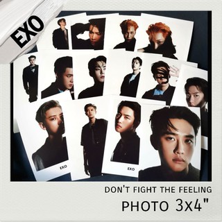 exo - dont fight the feeling เซตรูป 3x4 นิ้ว (2ใบ) kpop