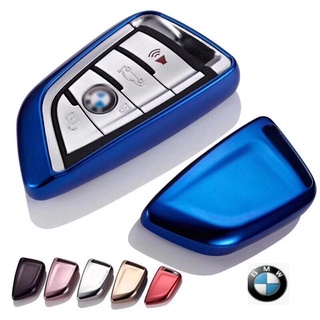 กรอบ-เคสยาง ใส่กุญแจรีโมทรถยนต์ Bmw X1,X5 Smart Key 3-4 ปุ่ม (พร้อมพวง)