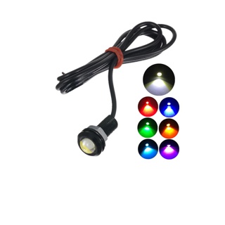 หลอดไฟตัดหมอก 12V 18MM Led Eagle Eye Drl สีเหลืองสีเหลืองสีเหลืองสีแดงสีเหลืองสําหรับรถยนต์