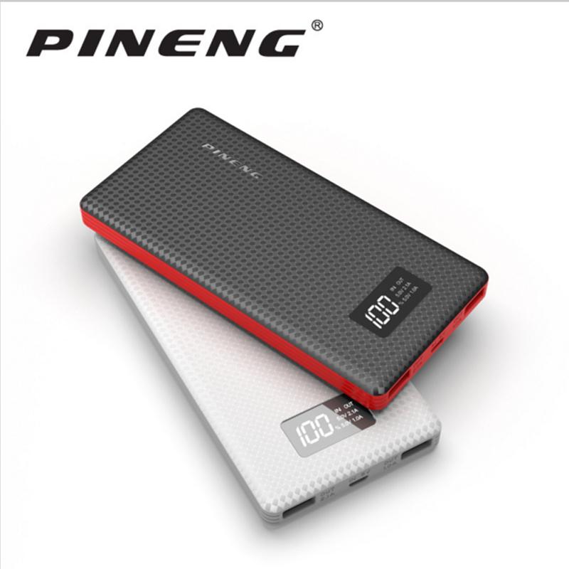 PN-963 แบตเตอรี่พกพามือถือแบตสำรอง 10000mAh USB Li-Polymer พร้อมไฟ LED สำหรับ iphone xiaomi