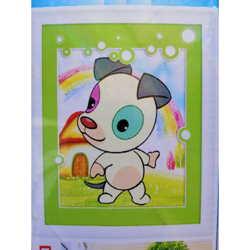 ภาพวาดเพชร ลูกสุนัข (มีกาวในตัว) DF2383
