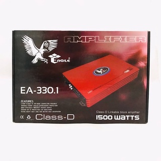 เพาเวอร์แอมป์ติดรถยนต์แรงๆดีๆ EAGLE รุ่น EA-330.1 CLASS D 1500w. เครื่องเสียงติดรถยนต์,เพาเวอร์ติดรถยนต์,เพาเวอร์แอมป์