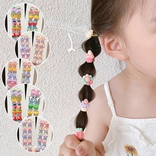 10ชิ้น พร้อมส่ง ยางรัดผมสำหรับเด็ก สไตล์เกาหลี น่ารัก