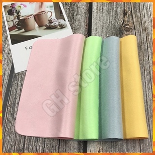 ผ้าเช็ดแว่น หน้าจอมือถือ ไมโครหนานุ่ม คุณภาพดี 14.5cm*17.5cm