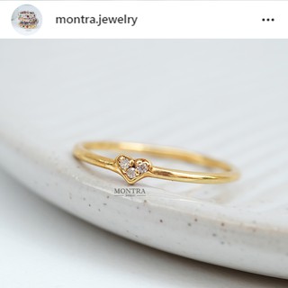 แหวนพลอยแท้เสริมดวง แหวนเงินแท้ S925  แหวนมินิมอล ฝังพลอยแท้ by Montra Jewelry