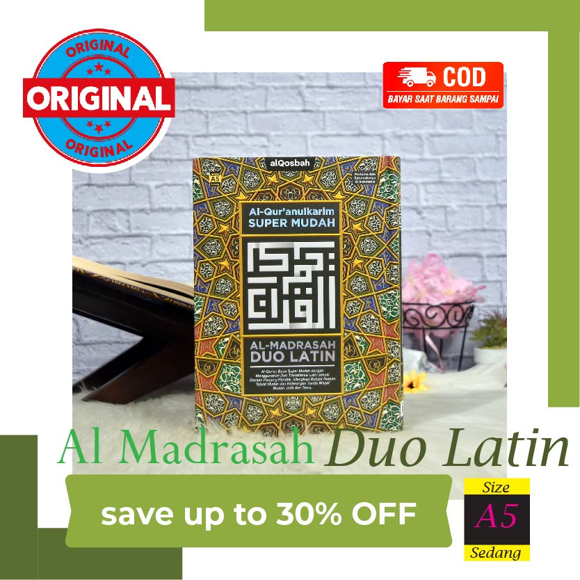 - Super Easy Al Quran Al Madrasah Latin Duo Size A5 พร้อมทัชคําสี - แปลภาษาละติน Al Quran แปลอินโดนี