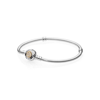 Pandora Moments Two-Tone Signature Bracelet