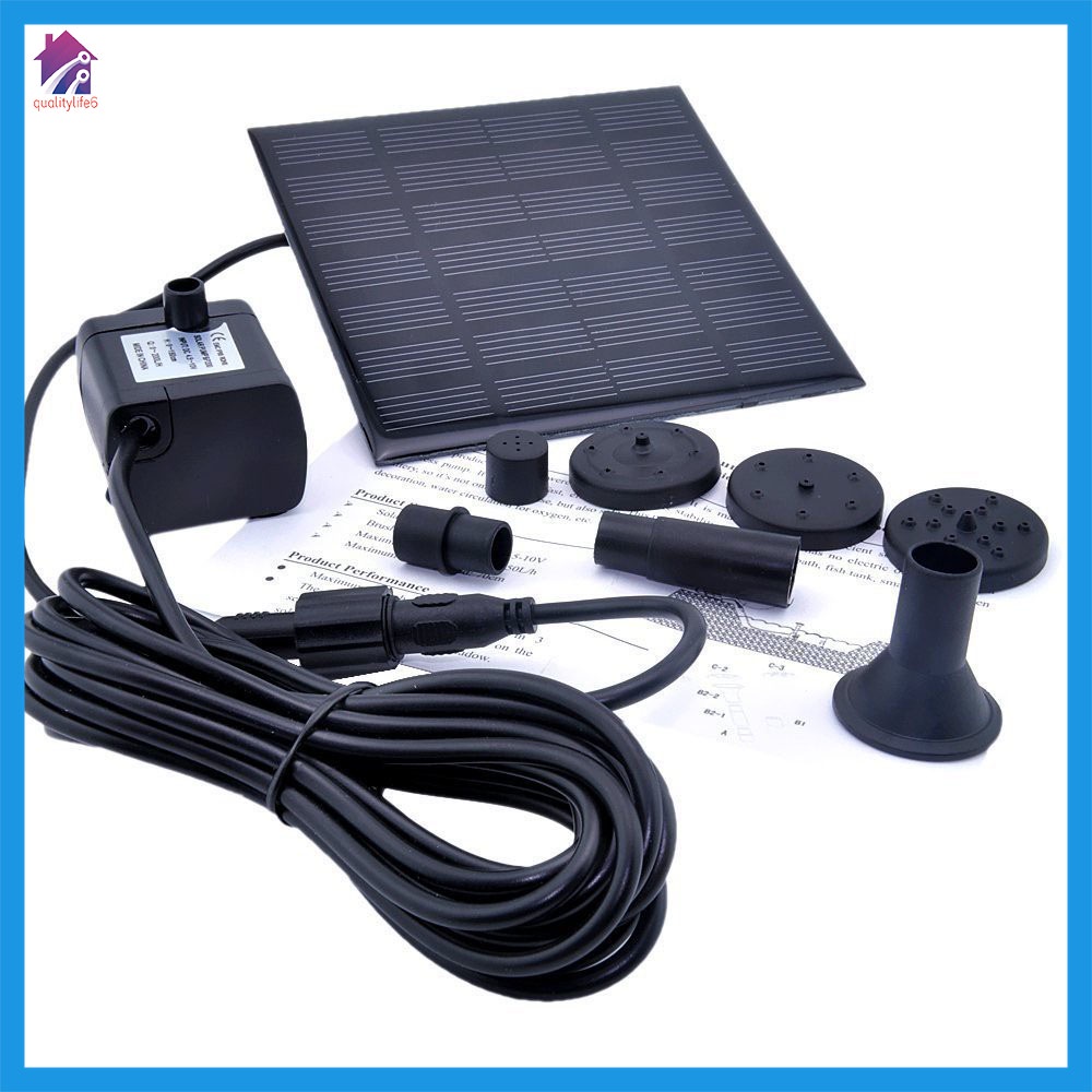 พร้อมส่ง Solar Pump น้ำพุโซล่าเซลล์ ปั๊มน้ำพุ น้ำพุพลังงานแสงอาทิตย์ Fountain Solar WATER