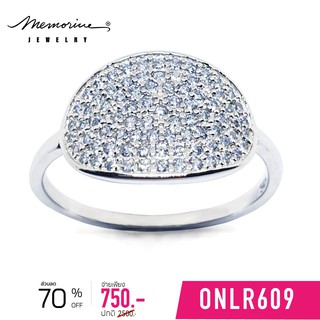 Memorine Jewelry แหวนเงินแท้ 925 ฝังเพชรสวิส (CZ) : ONLR609