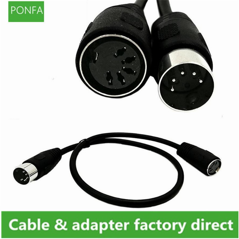 Din 5pin สาย MIDI สาย MIDI 5-Pin DIN ชายหญิงเสียง MIDIAT อะแดปเตอร์สําหรับ MIDI คีย์บอร์ด 0.5M 1.5M