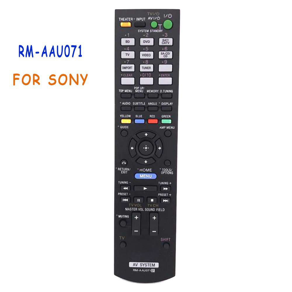 รีโมทคอนโทรล RM-AAU071 สําหรับ Sony AV รุ่น HT-CT350, HT-SF470, HT-SS370, STR-DH510, STR-KS370, STR-KS470