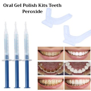 ⚡SALE⚡ชุดฟอกฟันขาว Oral Gel Polish Kits Teeth Peroxide ฟอกฟันขาว แก้ฟันเหลือง